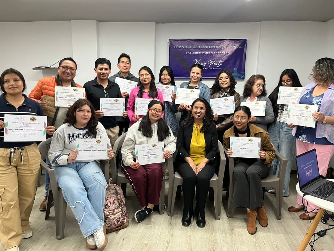 Grupo del Taller Técnica y Rendimiento Vocal